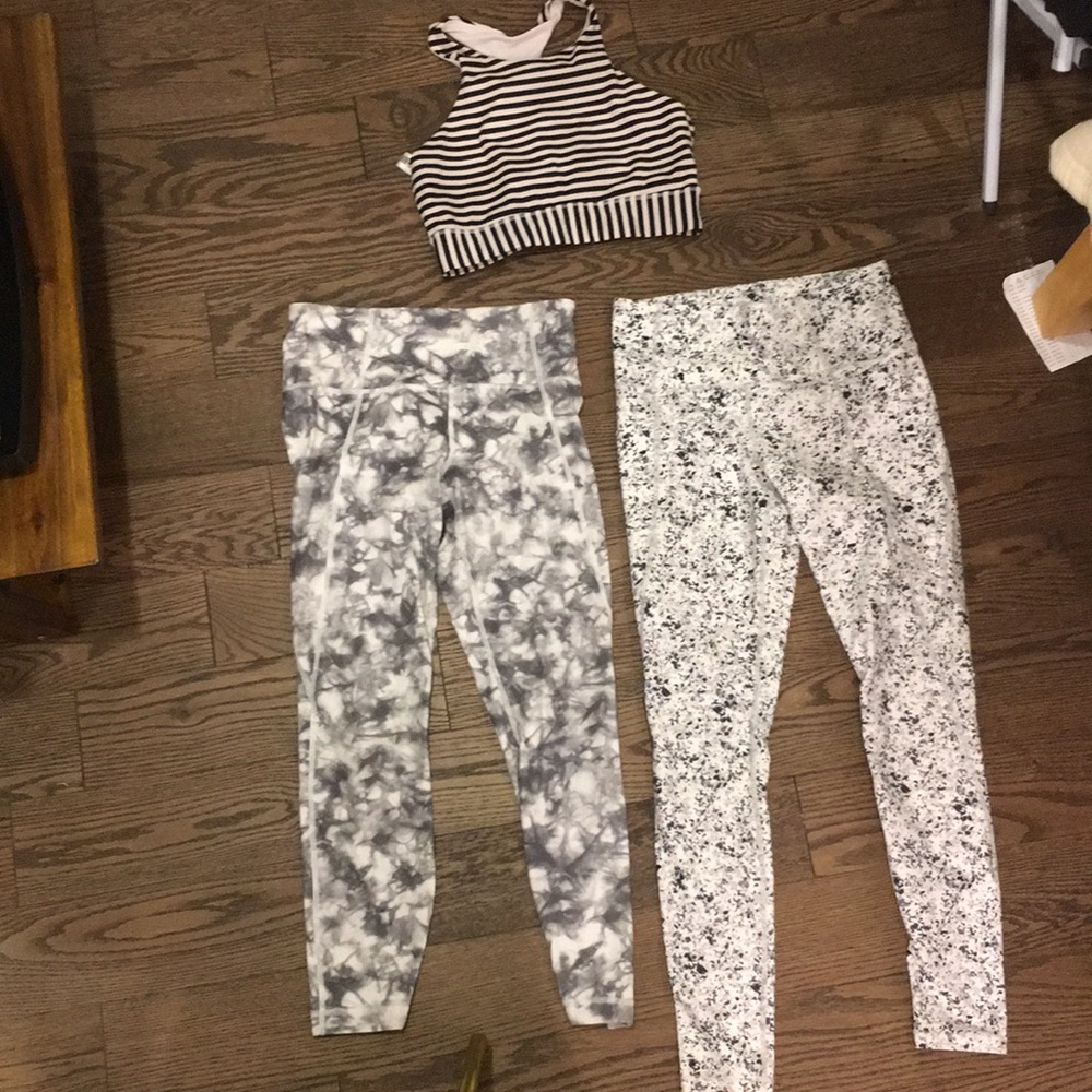 Athleta size small patterned set